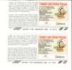 Italy, Milano, ATM Metro - Railway Tickets X 2 - Europe