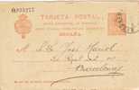 Entero Postal BARCELONA 1912. Alfonso XIII Medallon - 1850-1931