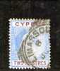 CYPRUS 1904-10 USED WMK MULT CROWN CA - Cyprus (...-1960)