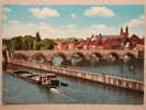 Maastricht, St. Servatiusbrug, Binnenschiff, Riverboat, Bateau Transport Fluvial, Brücke Bridge Pont - Maastricht