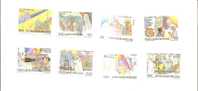 53394)n°8 Valori Vaticani Aerei Serie Viaggi Del Papa Nel Mondo N°75-86 - Unused Stamps