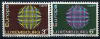 1970 Lussemburgo, Europa , Serie Completa Nuova (**) - Unused Stamps
