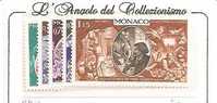 53405)n°5 Valori Monaco  - N°792-96 - Nuovi - Postmarks