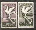 D - PORTUGAL AFINSA 849/850  SÉRIE NOVA SEM GOMA, MNG - Unused Stamps