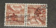 SWITZERLAND 1936 - USED DOUBLE REVERSE VARIETY - RARE - Kopstaande