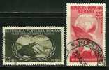 ● ROMANIA 1953 - SINDACATI - N. 1329 / 30 Usati , Serie Completa - Cat. ? € - Lotto N. 1119 - Usado