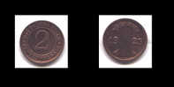 2 DEUTCHESREICH 1923 D - 2 Rentenpfennig & 2 Reichspfennig