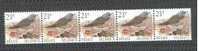 BELGIE  KRAMSVOGEL  STROOK VAN 5 ZEGELS MET 5 CIJFERS( 00520 )  2000 ** - Coil Stamps