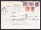 Italy Airmail Via Aerea Deluxe MONZA 1976 Cover To Danimarca Denmark Readressed Humlebæk, Hundested Cds. - Luftpost