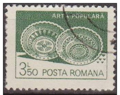 Rumania 1982 Scott 3107 Sello * Artesania Popular Platos Ceramica Leheceni Michel 3920X Yvert 3423 Posta Romana Romania - Nuevos