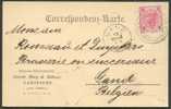 Autriche  - 5h. S/C.P. De NAMIESCHT/TRIEST Du 17/3 1895 Vers Gand - En-tête Ill. Et Publicité Pour De La Bière HANNA-MAL - Birre