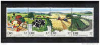 Irlanda 1992 Yv809-12 ** Alimentación, Agricultura, Productos, Plantaciones, Maquinaria, Vacas, Hortalizas. Ver Scan - Vaches