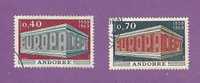 ANDORRE FRANCAIS TIMBRE N° 194  ET 195 OBLITERE EUROPA 1969 - Gebruikt