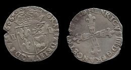 HENRI IIII . QUART D´ECU DU BEARN . 1606 . - 1589-1610 Henri IV Le Vert-Galant