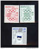 Estonia´92 Yv194-96 ** Juegos Olímpicos De Barcelona: Alegorías Geométricas, Aros Y Bandera Olímpica. Ver Scan. - Sommer 1992: Barcelone