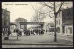 CPA  ANCIENNE- FRANCE- GIVORS (69)- PLACE DES PETITS BROTTEAUX AVEC TRES BELLE ANIMATION- LE PONT- LA GLACIERE- - Givors