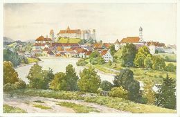 AK Füssen Am Lech Künstler Aquarell Color ~1920 #24 - Füssen