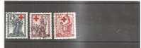 49242)n°3 Valori Liechtenstein Serie Croce Rossa - N°219-21 - Usati - Gebraucht