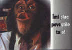 Romania-Postcard Unused- Monkey-Appreciation-" I Love Your Stories"! - Apen