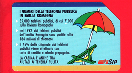 ITALIA - Usata - Scheda Telefonica - SIP - OMAGGIO - N. 130 - Emilia Romagna 1 - Privées - Hommages