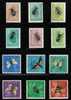 POLAND 1961 PROTECTED ENDANGERED INSECTS SET OF 12 BUTTERFLIES BEES BEETLES ANTS MNH - Unused Stamps