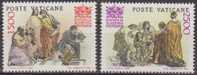 Vaticano 1986 Scott 777/8 Sellos ** Academia De Las Ciencias Pontificia Escuela De Atenas De Raphael Y Estudiantes - Unused Stamps