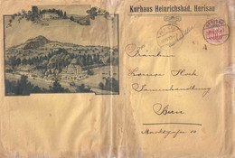 Motiv Brief  "Kurhaus Heinrichsbad, Herisau"        1907 - Cartas