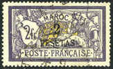 French Morocco #22 XF Used 2p On 2fr From 1903 - Oblitérés