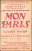 MON PARIS   " LE GRAND SUCCES DE JANE PIERLY  " DANS LA REVUE DU PALACE  1925  ?? - Chansonniers