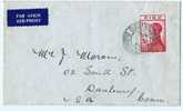 Ireland 1954 Air Mail Letter To USA   Robert Emmett  Centenary  1/3 - Lettres & Documents
