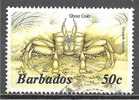 1 W Valeur Used, Oblitérée - BARBADES - OCYPODE QUADRAPA - N° 1260-31 - Barbades (1966-...)