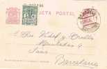 Entero Postal SABADELL (Barcelona) 1932. Sello Recargo Exposicion - 1931-....