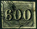 Brazil #28 Used 600r Black Numeral From 1850 - Usati