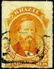 Brazil #67 Used 500r Orange Emperor Dom Pedro From 1876 - Oblitérés
