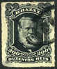 Brazil #73 Used 200r Black Emperor Dom Pedro From 1878-79 - Gebruikt