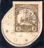 Deutsche Post In Südwestafrika GROOTFONTEIN 1913-03-23 Mi#24 Auf Briefstück - África Del Sudoeste Alemana