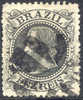 Brazil #82 Used 10r Black Emperor Dom Pedro From 1882-84 - Gebruikt