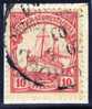 Deutsche Post In Südwestafrika CAP CROSS 1908-05-20 Mi#13 Seltene Entwertung - África Del Sudoeste Alemana