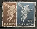 VATICAN CITY - POSTA AEREA Yvert # A45/46 - MINT LH - Poste Aérienne