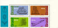 Brazil #1275a Mint Hinged Block Of 4 For Armed ForcesDay 1972 - Nuevos