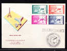 RT)1958,CHINA,FDC,UNESCO HEADQUARTERS IN PARIS OPENING. - Lettres & Documents