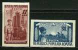 ● ROMANIA 1951 - EXPO - N. 1140 / 41 * NON DENT. , Serie Completa - Cat. ? € - Lotto N. 1174 - Nuevos