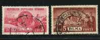 ● ROMANIA 1950 - SPORT - N. 1128 / 29  Usati - Cat. ? € - Lotto N. 1179 - Usado