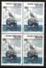 Cocos (Keeling) Islands 1976 Ships 50c HMS Orontes MNH Block Of 4  SG 30 - Islas Cocos (Keeling)