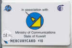 GPT (28 ME) Magnetic/Mercurycard/Ministry Of Communications Satellite Dish Logo * TELECARTE  KUWAIT * KOWEIT - Koeweit