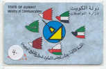 GPT (4) Magnetic/Gulf Cooperation Council Member Flags/Satellite Dish Logo * TELEFONKARTE KUWAIT * KOWEIT - Kuwait