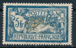 France-5F Bleu Et Chamois YT 123 Obl. - 1900-27 Merson