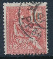 France-10c Rose Type I YT 112 Obl. Cachet De Journaux - 1900-02 Mouchon