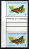 Cocos (Keeling) Islands 1982 Butterflies & Moths 5c Gutter Pair MNH  SG 86 - Islas Cocos (Keeling)