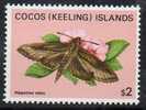 Cocos (Keeling) Islands 1982 Butterflies & Moths $2 MNH  SG 98 - Islas Cocos (Keeling)